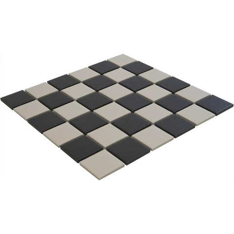 The Mosaic Factory London mozaïektegel - 31x31cm - 6mm - vierkant - R11 - mat chessboard SW62225