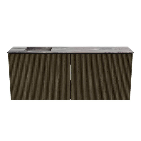 Mondiaz JOYA-DLUX 100cm toiletmeubel - kleur Shadow - Wastafel FAYE positie Links 1 kraangat kleur Sombra. SW1425210