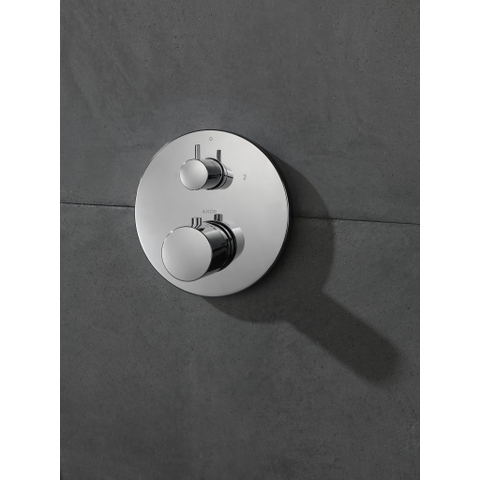 AXOR Uno jeu de finition couleur pour thermostatique encastré avec robinet d'arrêt avec inverseur 0457132