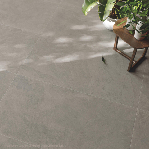 Terravito Solido carreau mural et de sol - 59.5x119.5cm - 8mm - rectifié - aspect pierre naturelle - Ash SW863167