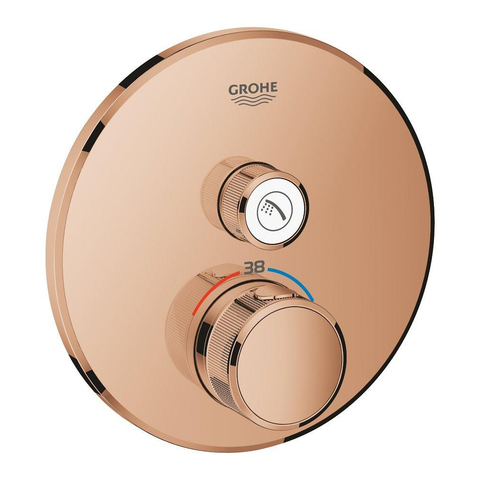 Grohe Grohtherm SmartControl Inbouw Douchekraan - thermostatisch - warm sunset (koper) SW354753