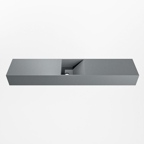MONDIAZ TYNE lave-mains - 110x23x12cm - vasque centre - sans trou robinet - plata (argent) SW1026140