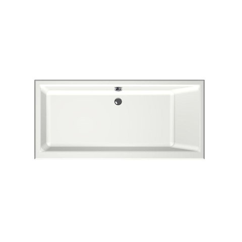 Xenz Kristal Baignoire - 160x75x48 - bonde centrale - acrylique - blanc mat SW378406