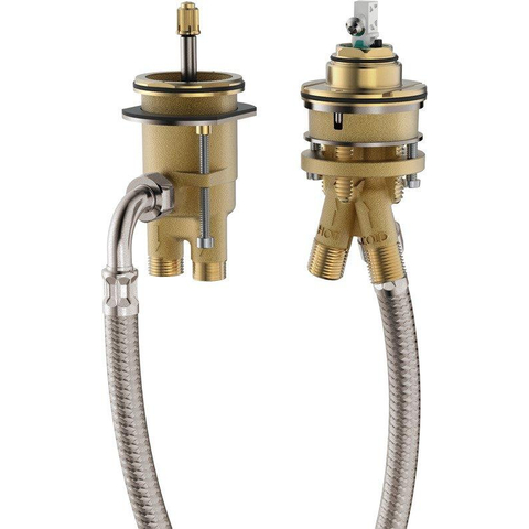 Hansgrohe Inbouwdeel - voor 2-gats badrandmengkraan - zilver SW99721