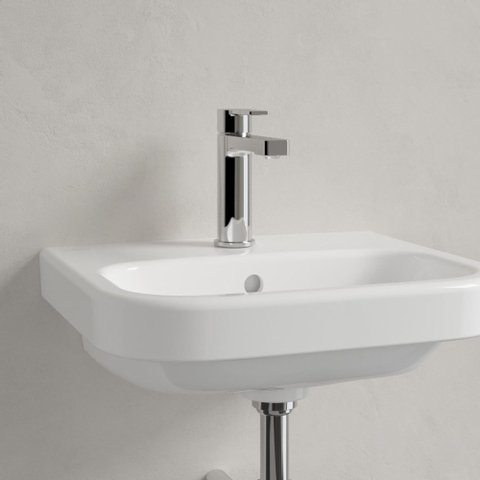 Villeroy & Boch Architectura fontein - 45x38cm - met kraangat - met overloop - White Alpine (glans wit) 1025280