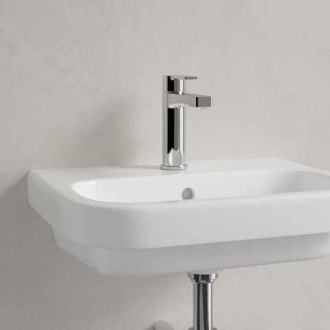Villeroy & Boch Architectura fontein - 50x38cm - 1 kraangat - met overloop - White Alpine (glans wit) SW68797