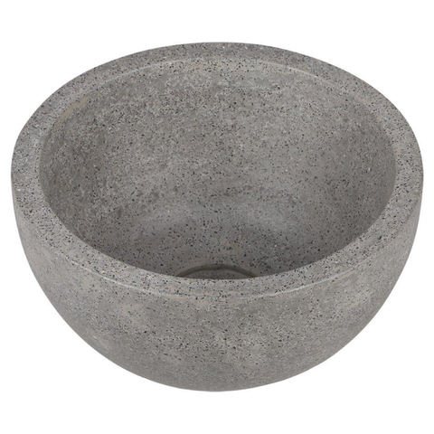 Differnz lave-mains – 40 x 21 x 10 cm – terrazzo gris fin – sans robinet – tablette chêne clair SW794637