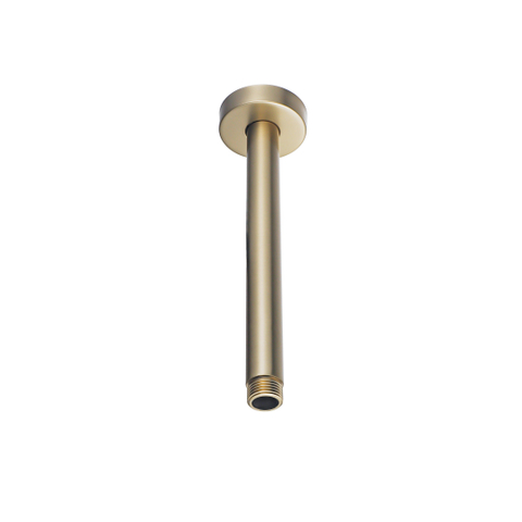 FugaFlow Eccelente Acces Hoofddouche - 30cm - rond - plafondarm 20cm - Geborsteld Messing PVD (Goud) SW1468887