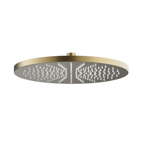 Hotbath Mate Hoofddouche 30cm rond - PVD - geborsteld messing goud SW230153
