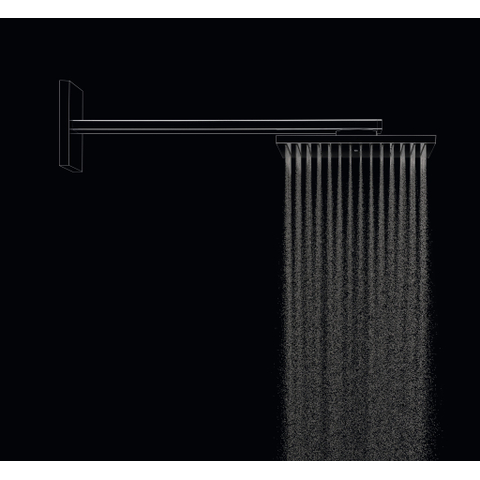 AXOR ShowerSolutions douche de tête - 25x25cm - carré - avec bras de douche - 1 jet - chromé SW241739