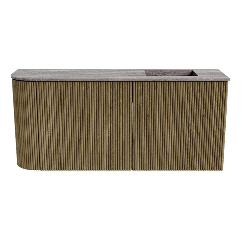 Mondiaz JOYA-DLUX 91.6cm toiletmeubel - ronding links kleur Dusk - Wastafel FAYE positie Rechts 1 kraangat kleur Oza. SW1426010