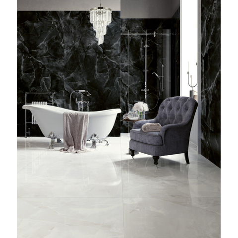 SAMPLE Terravito Davella Vloer- en wandtegel - 120x120cm - gerectificeerd - glans Wit SW1130888