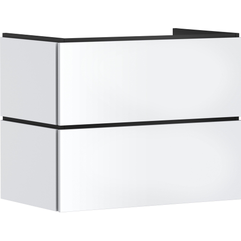 Hansgrohe Xilesa E Meuble sous-lavabo - 78x47cm - 2 tiroirs - blanc mat SW1406583