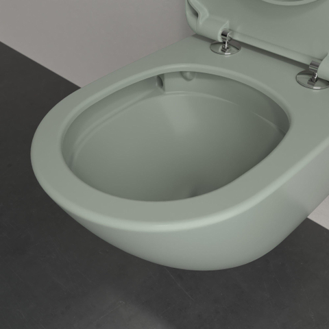 Villeroy & Boch Antao wandcloset - diepspoel - zonder spoelrand - met TwistFlush CeramicPlus - Morning Green (mat groen) SW917881