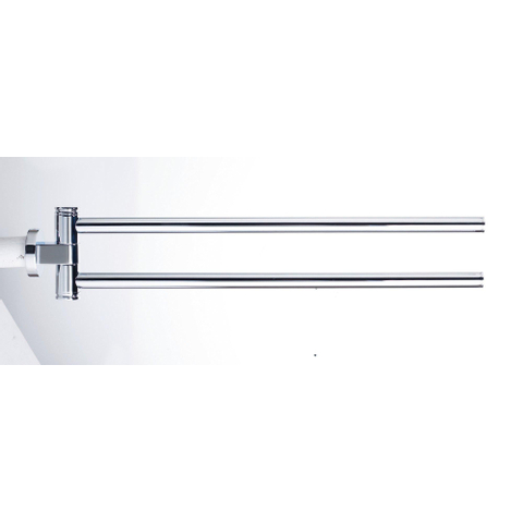 Duravit D-code 2 lids handdoekhouder - 44.5cm - hoogglans chroom GA49408