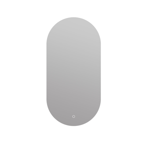Arcqua Oval miroir – ovale – 40 x 80 cm – LED indirecte tout autour – chauffage de miroir – Naturel SW1223201