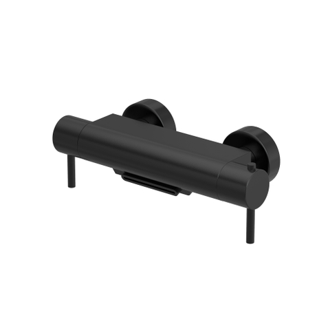 Hotbath Buddy Mitigeur de baignoire - thermostatique - bec cascade - noir brossé PVD SW1246240