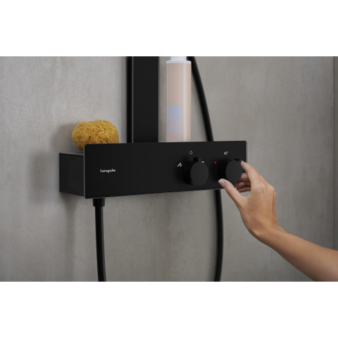 Hansgrohe RainFinity Showerpipe - 250 - 1jet - ecosmart - met ShowerTablet - 350 - mat zwart SW918185