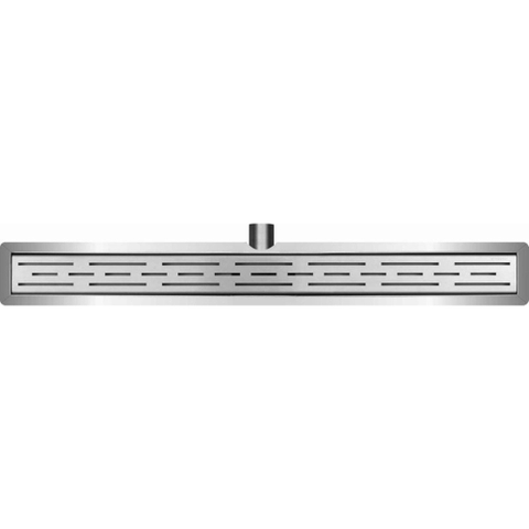 Wiesbaden 3e génération caniveau de douche avec flasque et grille 50 x 7 cm inox SW8507