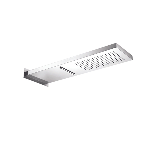 Hotbath Mate pomme de tête 16,5x53,7cm rectangulaire avec cascade chrome SW74124