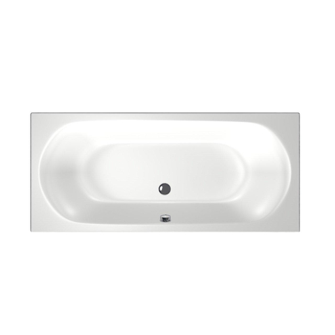 Xenz Cuba Baignoire duo - 180x80x51 - bonde au milieu - acrylique - blanc SW103055