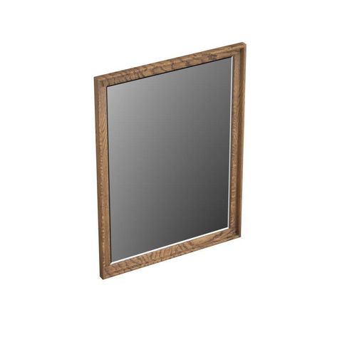Forzalaqua Reno 2.0 miroir 59,5x80cm Rectangulaire sans éclairage avec cadre Chêne massif Castle Brown SW492679