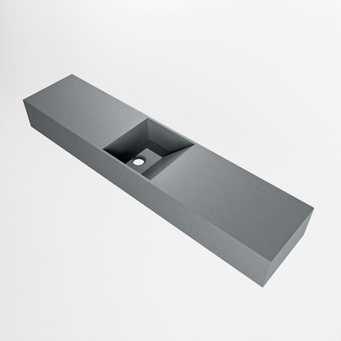MONDIAZ TYNE lave-mains - 100x23x12cm - vasque centre - sans trou robinet - plata (argent) SW1026178