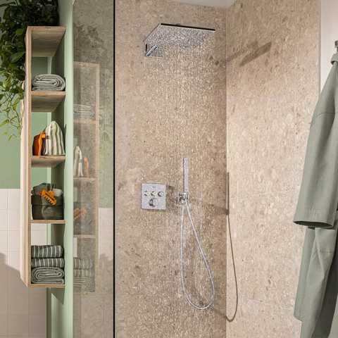 Grohe QuickFix Precision SmartControl Inbouw Douchesysteem - Vitalio SmartActive 310 Cube hoofddouche - chroom SW1120189