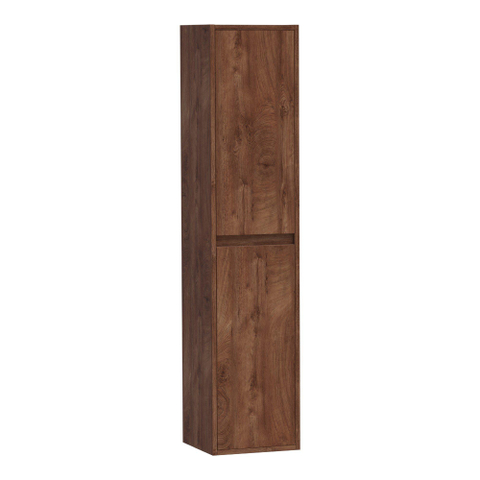 BRAUER Adore armoire de salle de bains - 160x35x35cm - avec 2 portes sans poignée ouvrant à gauche ou à droite Forest Cacao SW370943