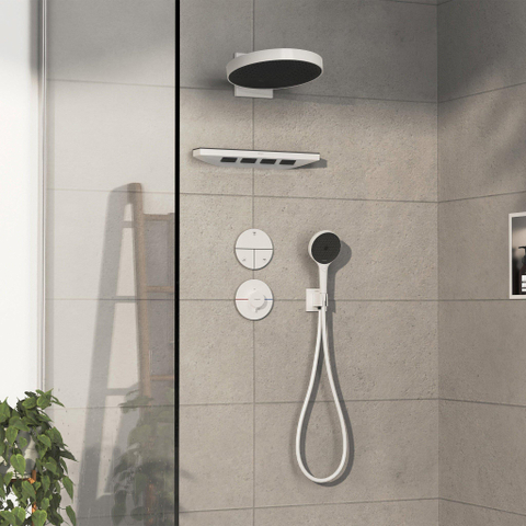 Hansgrohe Showerselect Comfort S Thermostat encastré mat blanc SW918105