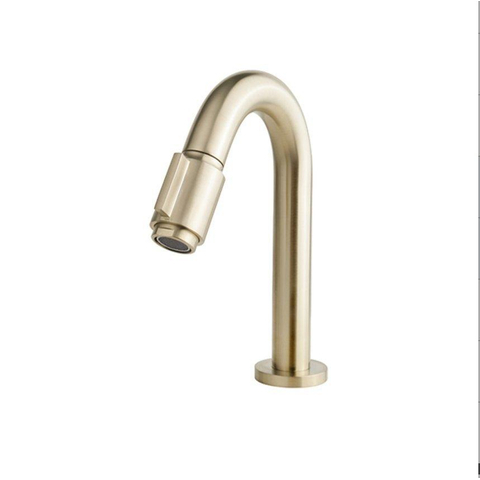 Wiesbaden Mini-Rhea fonteinset – 36x18x9 cm – keramiek wit – kraangat links – geborsteld gouden kraan SW794545