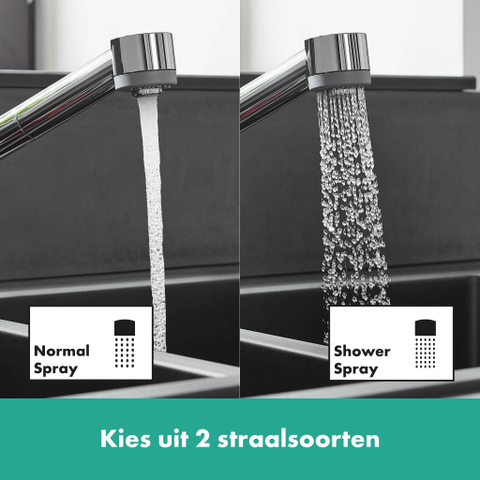 Hansgrohe Talis s keukenkraan met vuistdouche chroom SHOWROOMMODEL SHOW25596