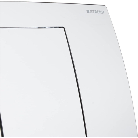 Geberit Twinline bedieningplaat 2-toets spoeling frontbediening - voor toilet - 34x18.5cm - dualflush - chroom glans SW242688