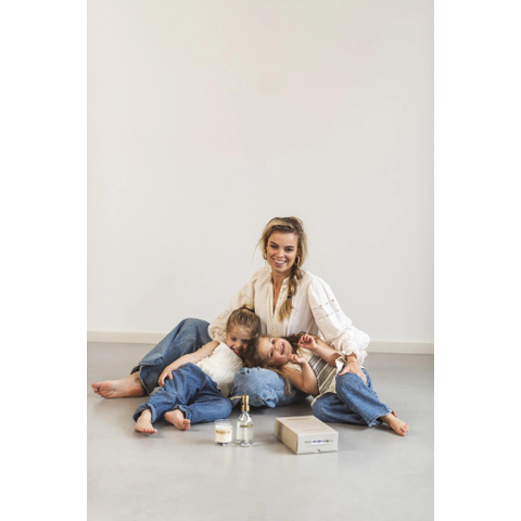Wellmark Discover giftset - handzeep en geurkaars - fresh linnen - helder glas SHOWROOMMODEL SHOW26755