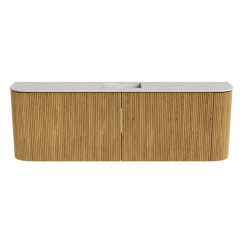 Mondiaz JOYA-DLUX 123.2cm toiletmeubel - ronding links en rechts kleur Oak - Wastafel FAYE positie Midden Zonder kraangat kleur Opalo. SW1422186