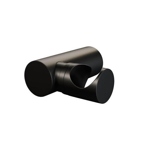 Brauer Black Edition Badkraan opbouw - 2 gladde knoppen - handdouche rond 3 standen - mat zwart SW568384