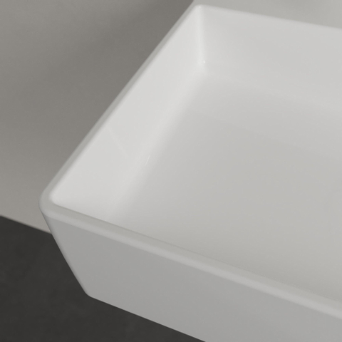Villeroy & Boch memento 2.0 wastafel onderzijde - geslepen - 100x47cm - zonder overloop - 2 kraangaten CeramicPlus - White Alpine (glans wit) SW358449