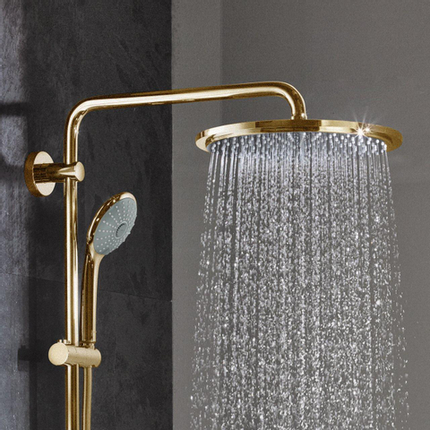 Grohe Euphoria XXL Regendoucheset Opbouw - hoofddouche 31cm - handdouche rond - cool sunrise (goud) SW98860