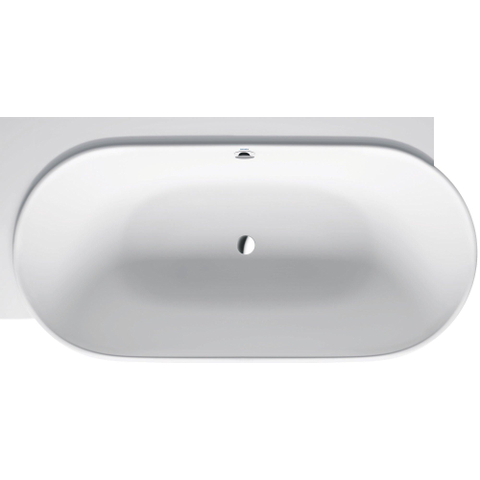 Duravit Luv Bad ovaal - 185x95cm hoek links - met paneel - mat wit SW228001