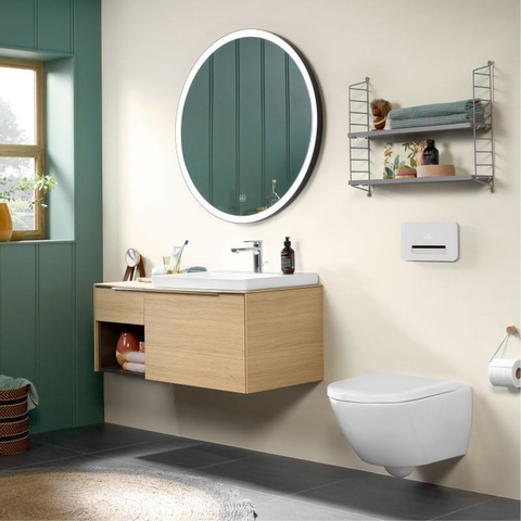 Villeroy & Boch Subway 3.0 Wandcloset - 56cm - diepspoel twistflush - met Saniclass - quickrelease en softclose zitting - White Alpine (glans wit) SW1245455