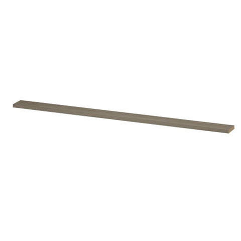 INK 20d étagère murale - 275x20x3.5cm - bord avant chanfreiné - pour niche - MFC Chêne greige SW494006