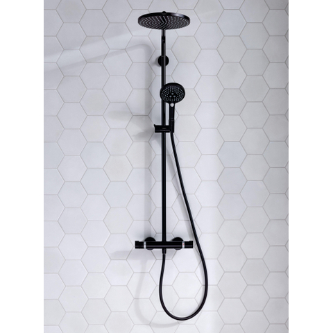Hansgrohe Raindance Select S - select Regendoucheset - thermostaat - hoofddouche 24cm - mat zwart SW297615