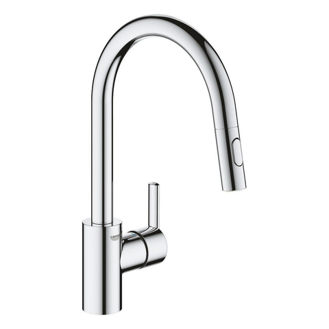GROHE Feel Mitigeur de cuisine - haut - bec extensible - 2 types de jet - chrome SW706626