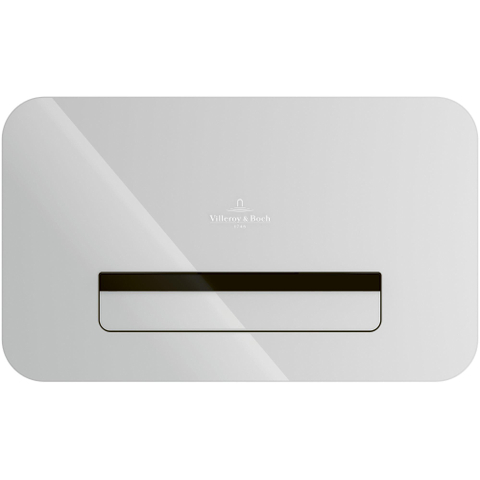 Villeroy & Boch Viconnect bedieningsplaat - 269x161mm infra - Glass White (glans wit) SW644104