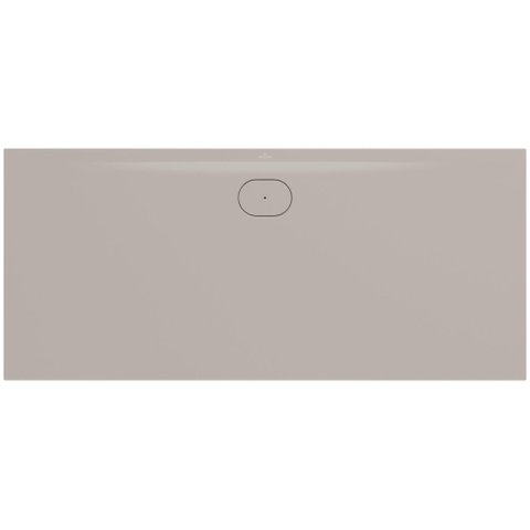 Villeroy & Boch Ecora douchebak - 180x80x3.5cm - afvoer lange zijde - almond (beige) SW1558886