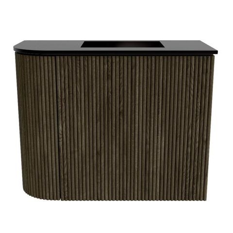 Mondiaz JOYA 51.6cm toiletmeubel - ronding links kleur Shadow - Wastafel FAYE positie Rechts Zonder kraangat kleur Urban. SW1421556