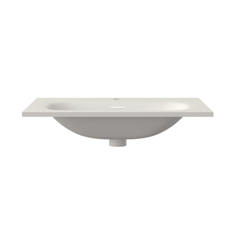 Saniclass Flow lavabo - 61x46x1.5cm - vasque centrale - 1 trou de robinet - blanc SW1174113