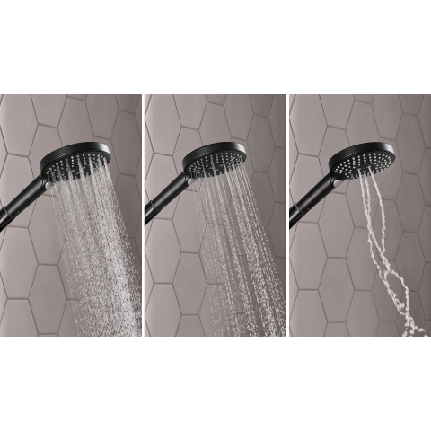 Hansgrohe Raindance Select S - select Regendoucheset - thermostaat - hoofddouche 24cm - mat zwart SW297615