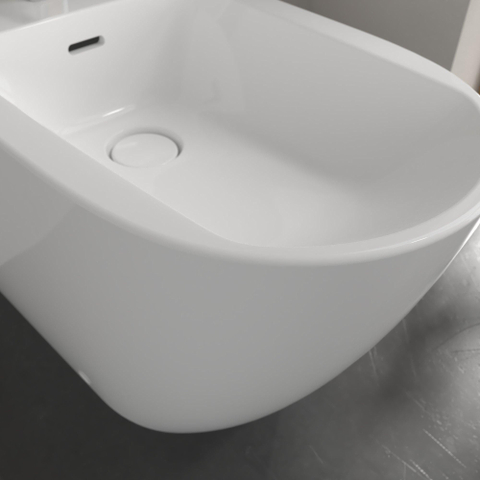 Villeroy & Boch Subway 3.0 staand bidet - 37x59.5cm - met kraangat - met overloop - White Alpine (glans wit) SW762390