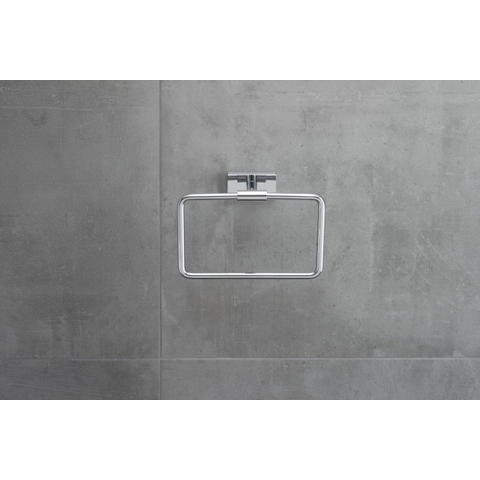 Duravit Karree Handdoekring - hoogglans chroom SW55126